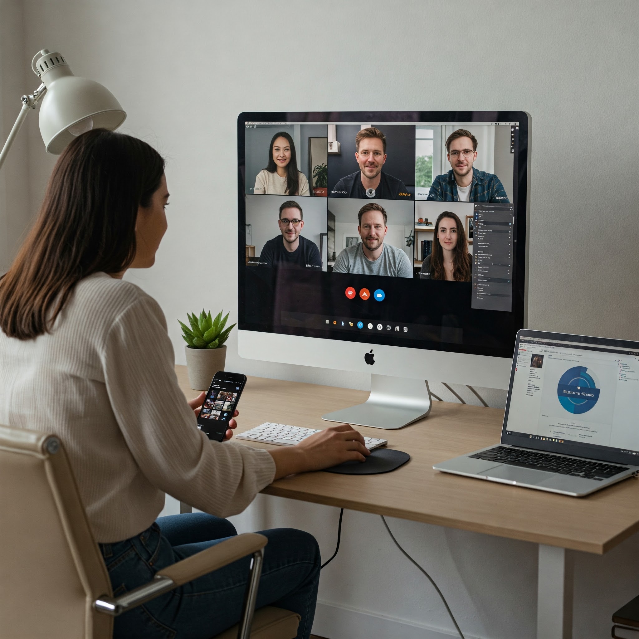 Team Meeting Over Video Conference | Source: Gemini
